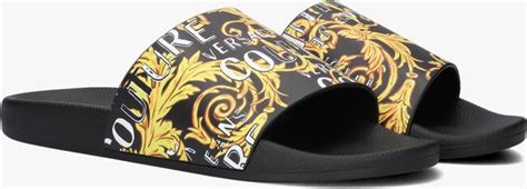 badslippers heren versace|versace black label slippers.